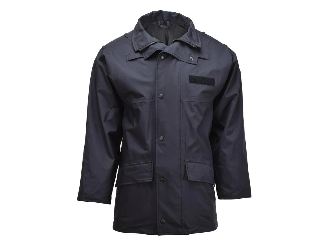 authentic British Police Black Jacket parka raincoat waterproof wet gear weather