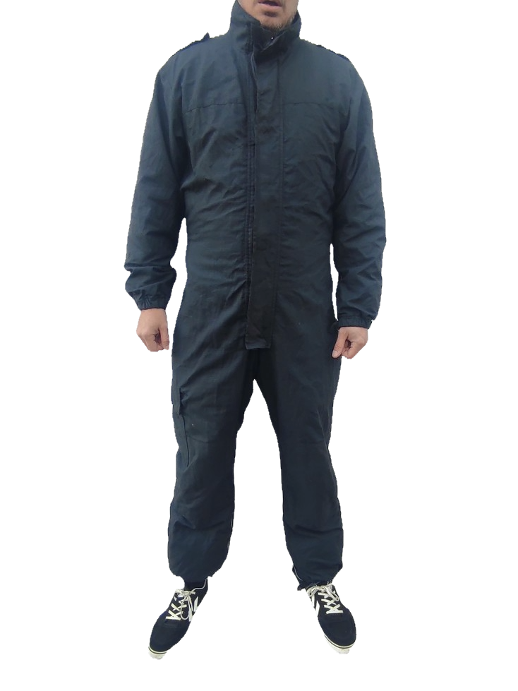 British Police black Goretex overalls coveralls fire resistant suit waterproof A