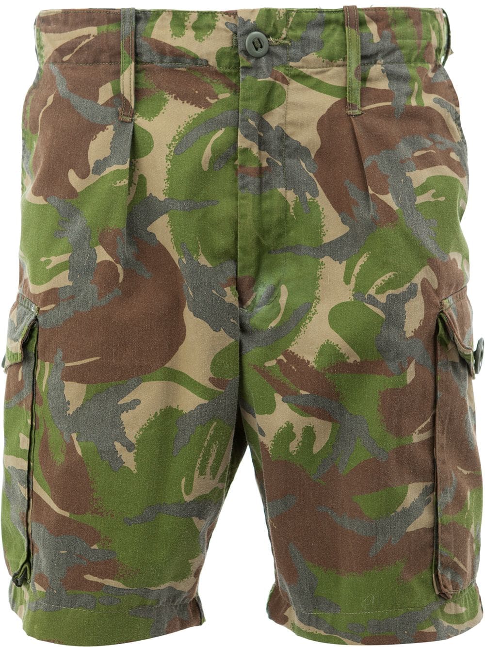 Vintage British army woodland camo military shorts bermudas combat cargo camouflage dpm