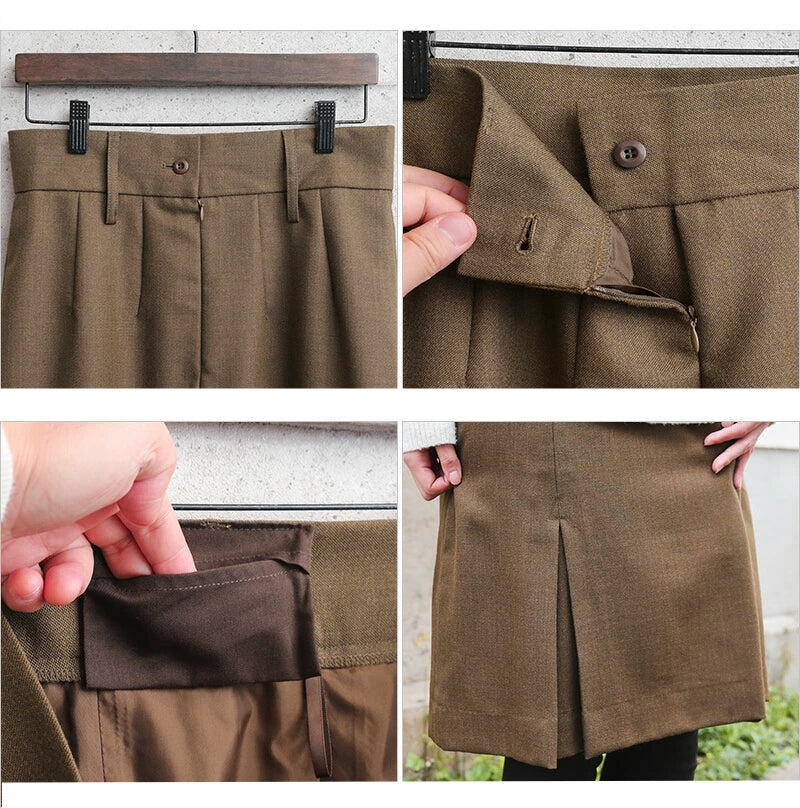 Authentic New British army brown wool blend skirt military dress uniform parade