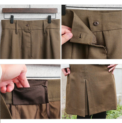 Authentic New British army brown wool blend skirt military dress uniform parade