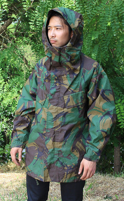 Authentic British Army waterproof Parka military coat jacket DPM camouflage raincoat rain gear camo vinyl woodland