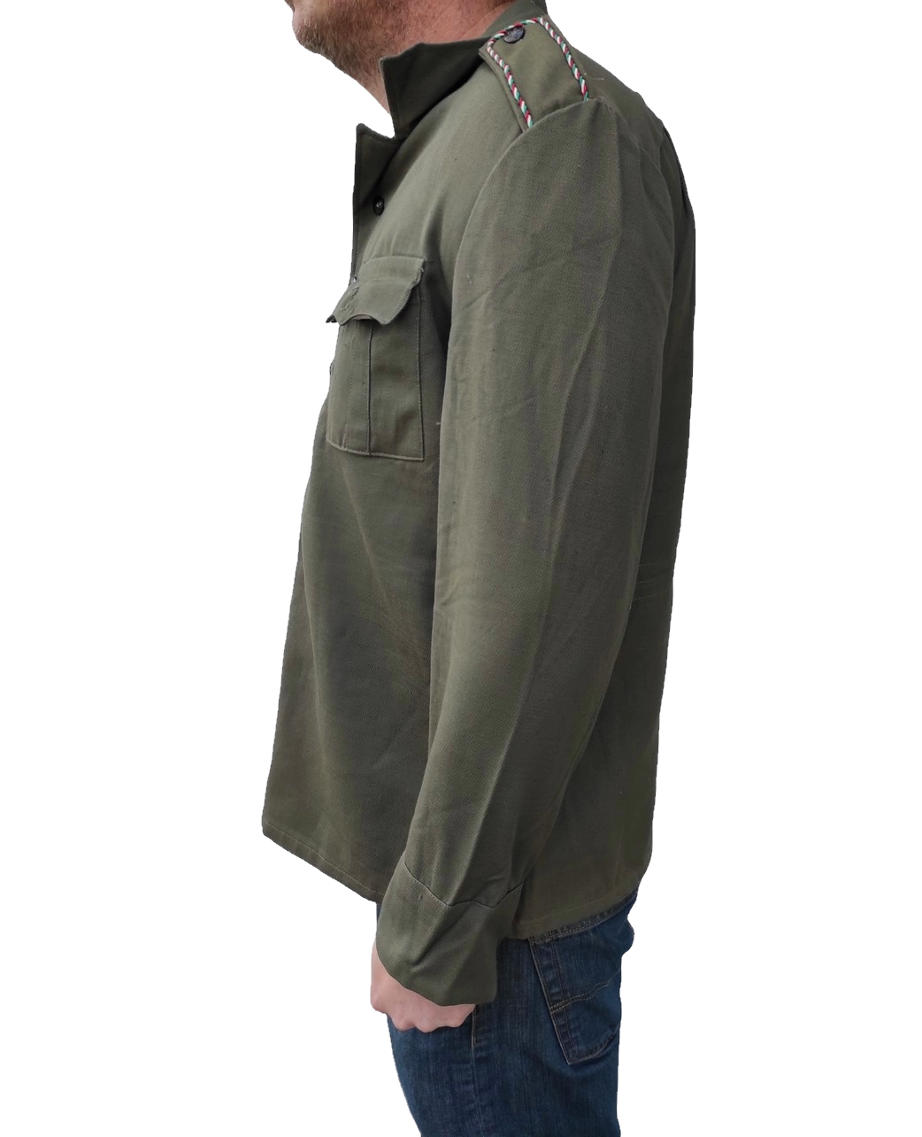 New Vintage 1970s soviet era Bulgarian hunting shirt field army military cossack coat fieldshirt shirt communist Bulgarian colours