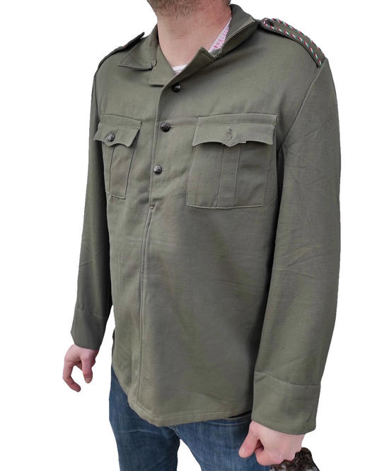 New Vintage 1970s soviet era Bulgarian hunting shirt field army military cossack coat fieldshirt shirt communist Bulgarian colours