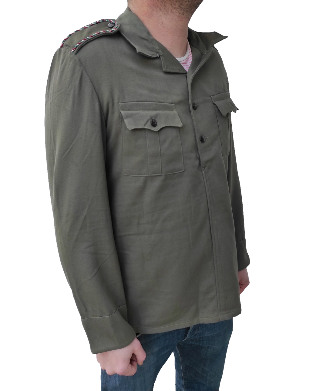 New Vintage 1970s soviet era Bulgarian hunting shirt field army military cossack coat fieldshirt shirt communist Bulgarian colours