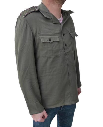 New Vintage 1970s soviet era Bulgarian hunting shirt field army military cossack coat fieldshirt shirt communist Bulgarian colours