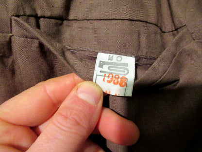Vintage Soviet Era Bulgarian military jeep jacket blazer coat army wool retro green trim