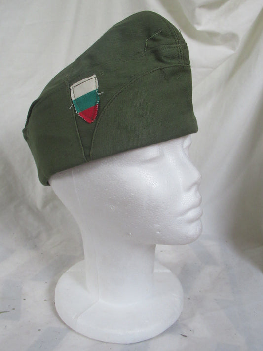 New Vintage Soviet Era Bulgarian military garrison cap forage hat army communist socialist flat side