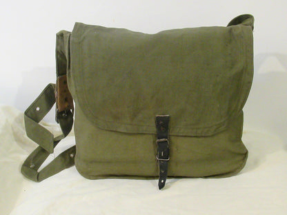 Vintage 1930s Bulgarian Army breadbag Satchel shoulder bag green blst military P