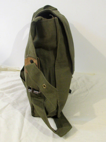 Vintage 1930s Bulgarian Army breadbag Satchel shoulder bag green blst military P