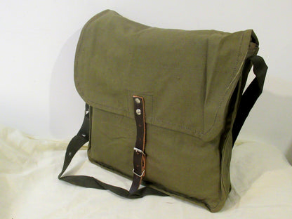 Soviet Era 70s Bulgarian Army breadbag Satchel shoulder bag military green brs Q Communist