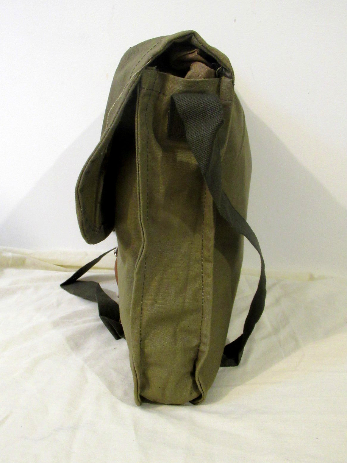 Soviet Era 70s Bulgarian Army breadbag Satchel shoulder bag military green brs Q Communist