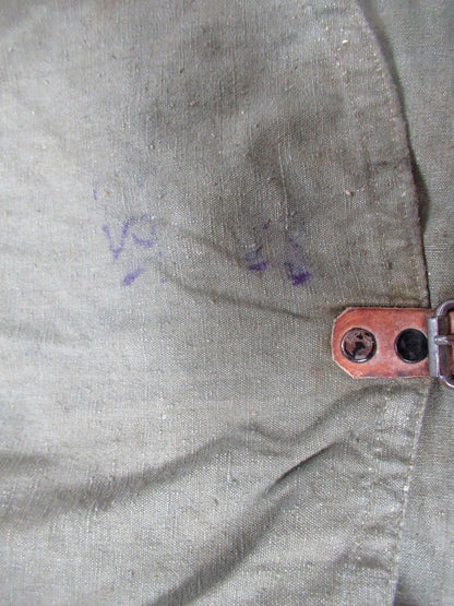 Vintage 1930s Bulgarian Army breadbag Satchel shoulder bag green tast military R