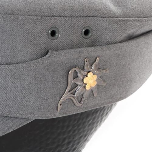 New Vintage 1970s German Army "GEBIRGSJÄGER" mountain hat cap wool blend military visor