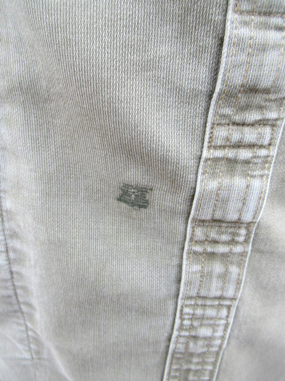 vintage German army moleskin vest gilet sleeveless shirt fieldshirt olive grey