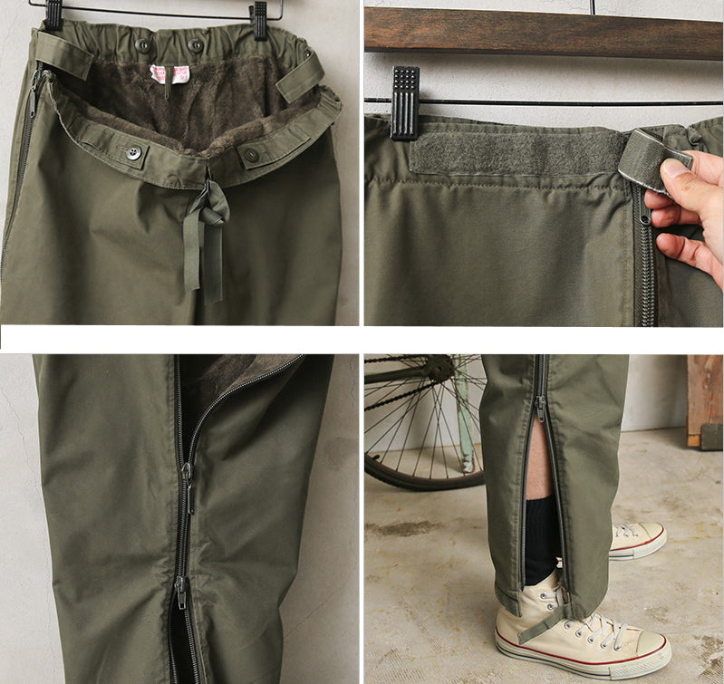 Authentic German Army lined Goretex Pants military olive drab waterproof trousers khaki