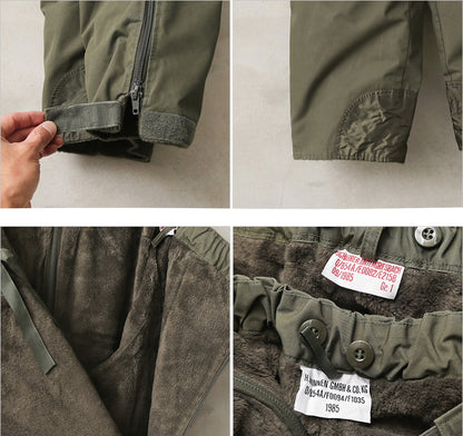 Authentic German Army lined Goretex Pants military olive drab waterproof trousers khaki