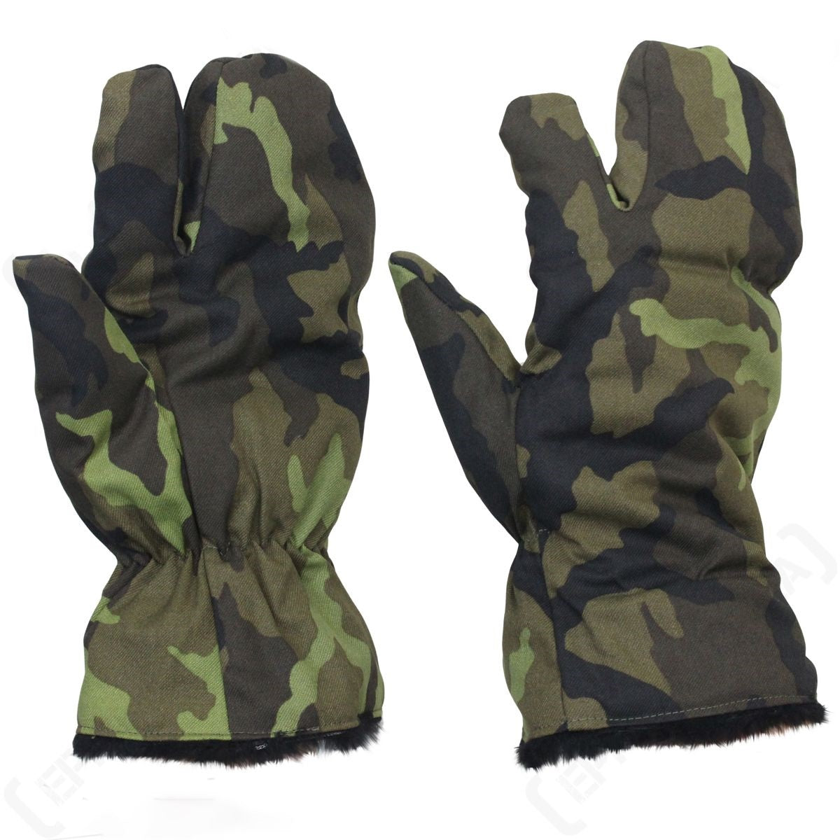New Czech Army winter camouflage mittens camo gloves lining military woodland