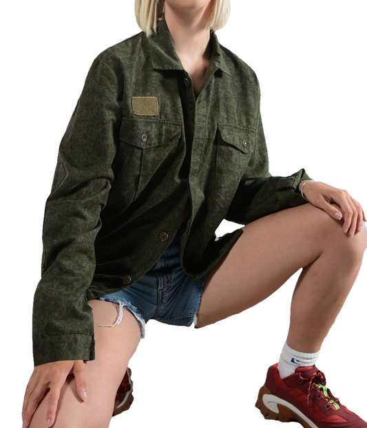 New Czech army night digi camo Field jacket military coat camouflage ike bomber wdeadstock