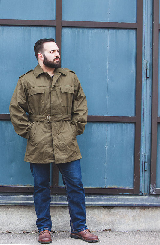 New Unissued Czech army cold war parka unlined communist soviet era coat jacket overcoat military winter Czechoslovakian