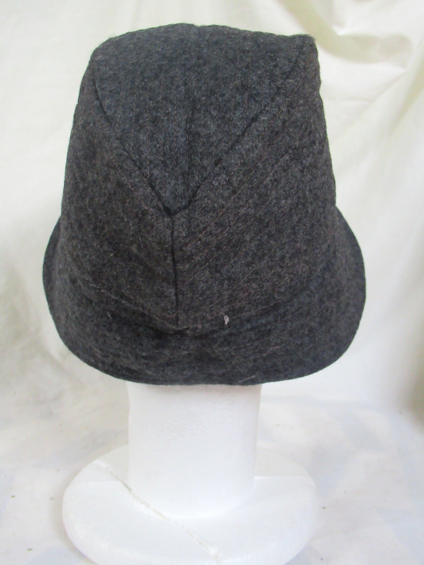 New Vintage Danish civil defence wool flat cap winter hat army military navy garrison forage side ear flaps
