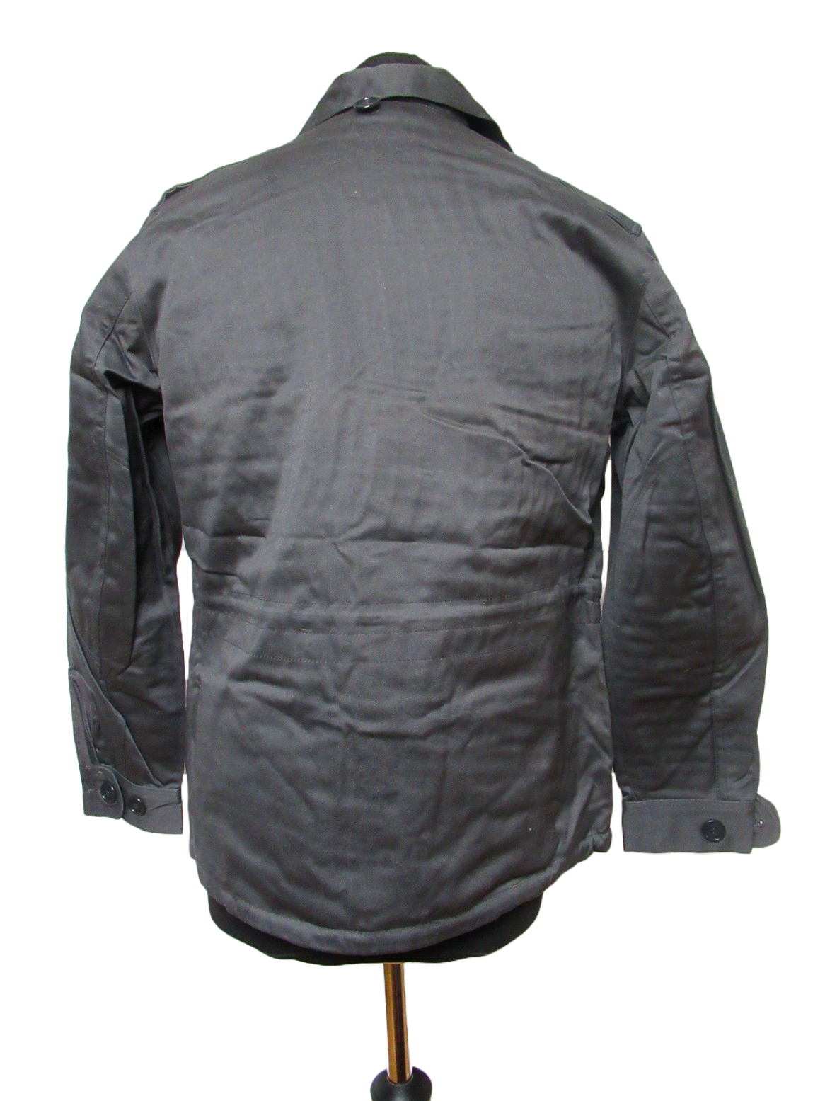 Vintage 1980s Danish Civil Defence work jacket grey military coat army coat m