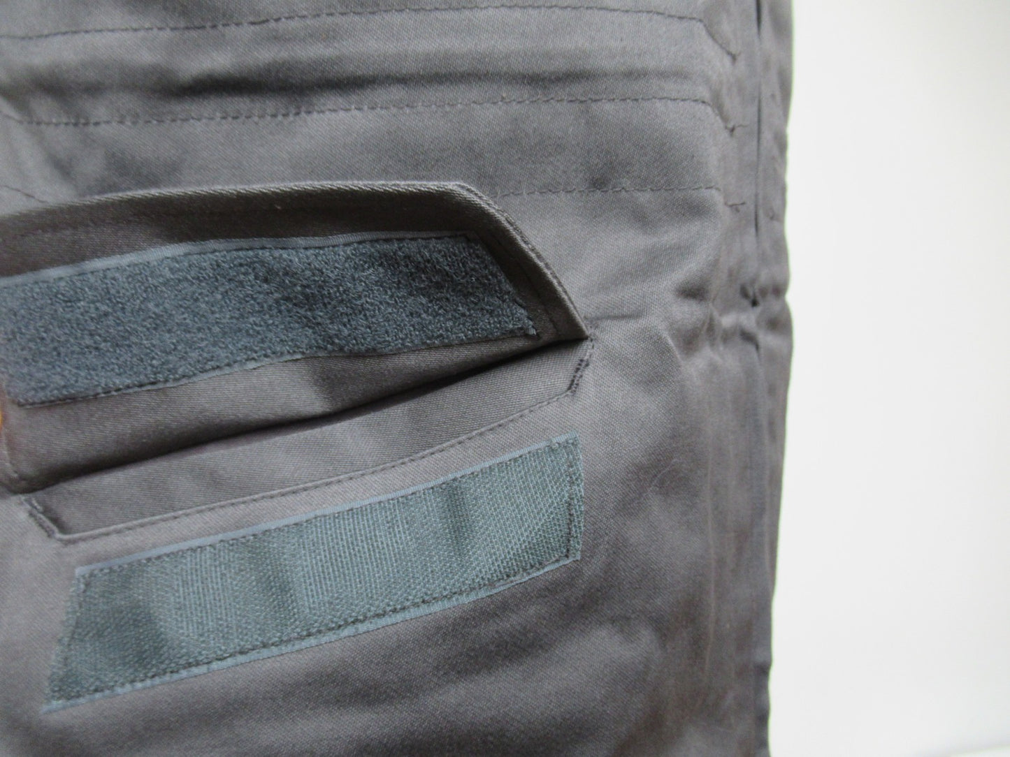 Vintage 1980s Danish Civil Defence work jacket grey military coat army coat m