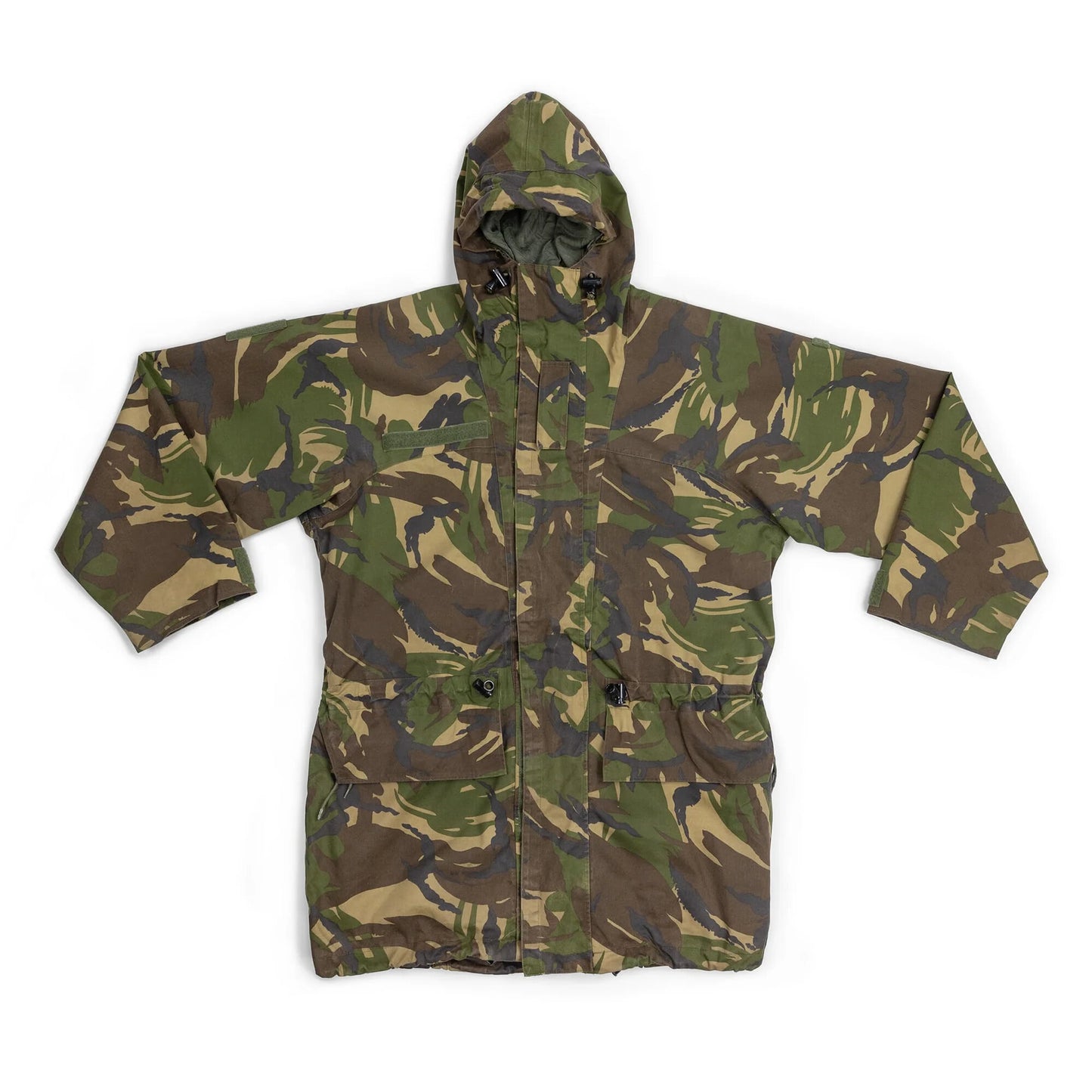 vintage late 90s Dutch Army hardshell goretex parka DPM camo military camouflage waterproof woodland
