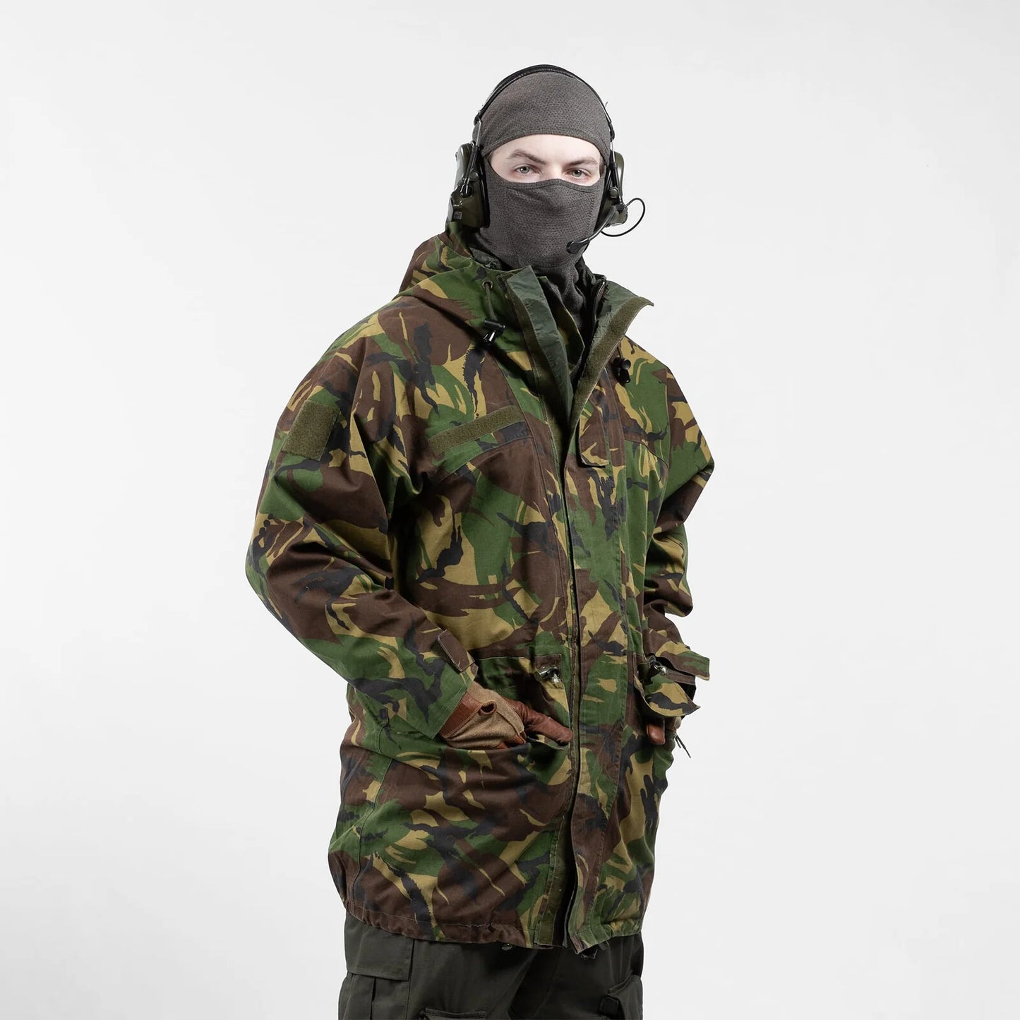 vintage late 90s Dutch Army hardshell goretex parka DPM camo military camouflage waterproof woodland