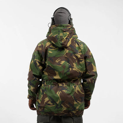 vintage late 90s Dutch Army hardshell goretex parka DPM camo military camouflage waterproof woodland