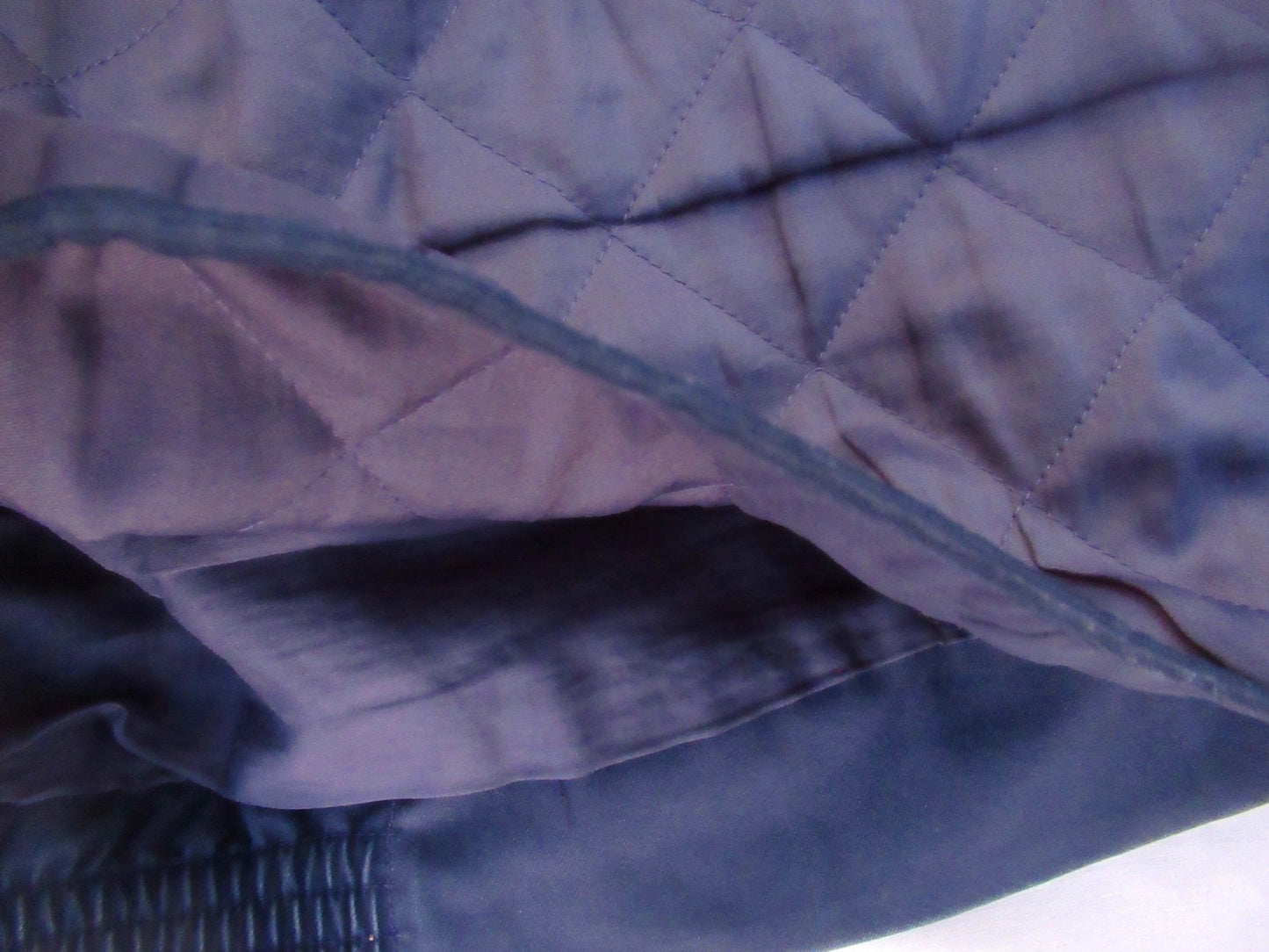 Vintage 1990s Dutch Air Force blue bomber jacket military army coat showerproof