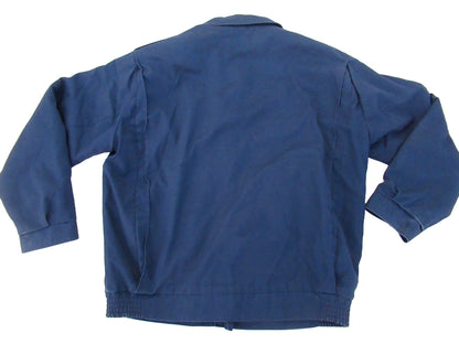 Vintage 1990s Dutch Air Force blue bomber jacket military army coat showerproof