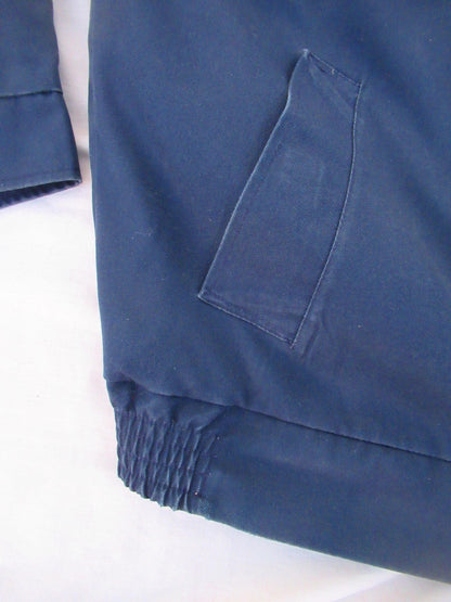 Vintage 1990s Dutch Air Force blue bomber jacket military army coat showerproof