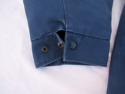 Vintage 1990s Dutch Air Force blue bomber jacket military army coat showerproof