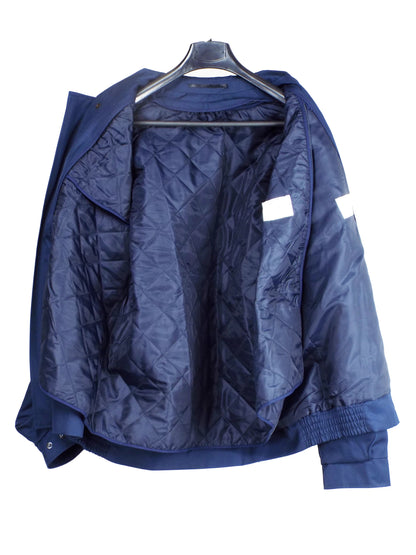 like new Vintage 1990s Dutch Air Force blue bomber jacket military army coat showerproof