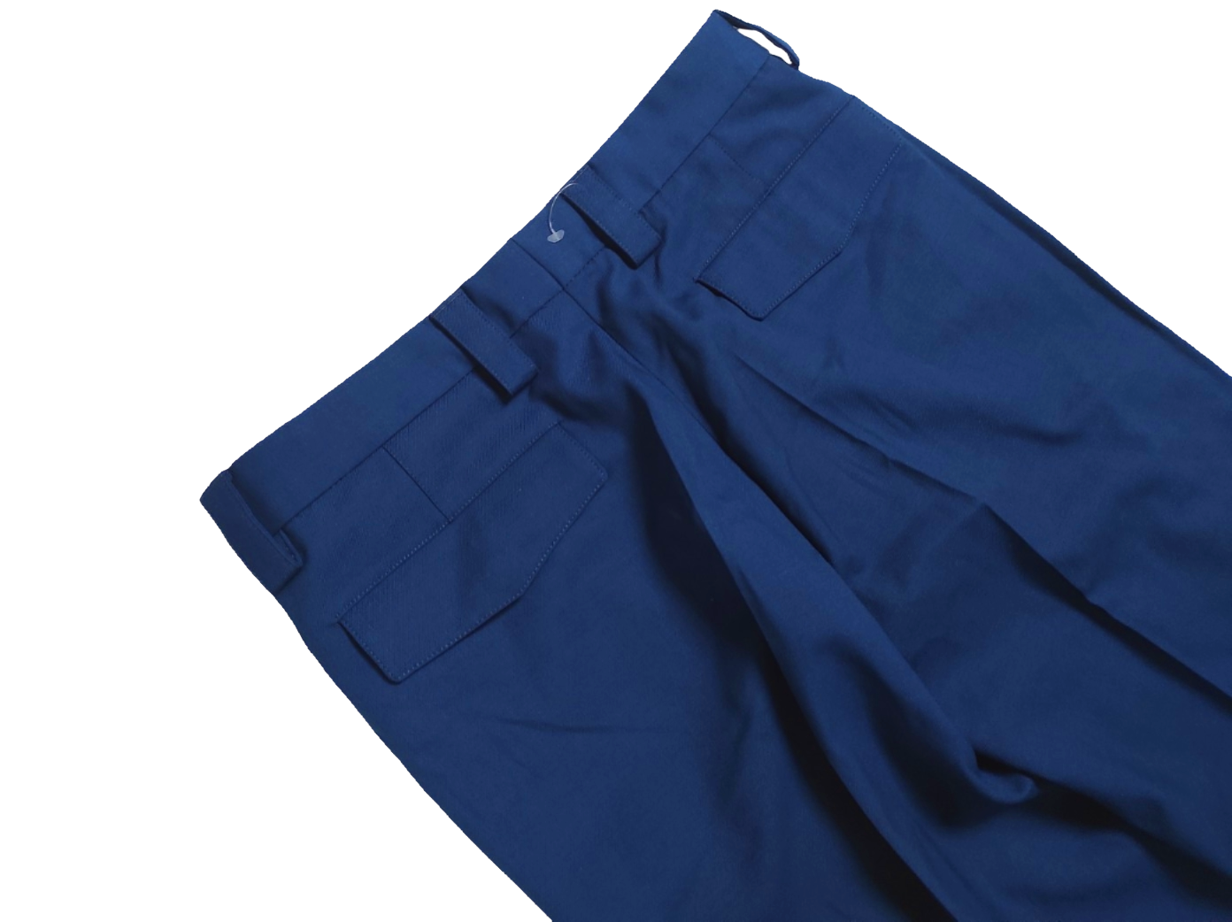 Vintage Dutch Air Force blue stripe uniform trousers pants military dress gaberdine weave