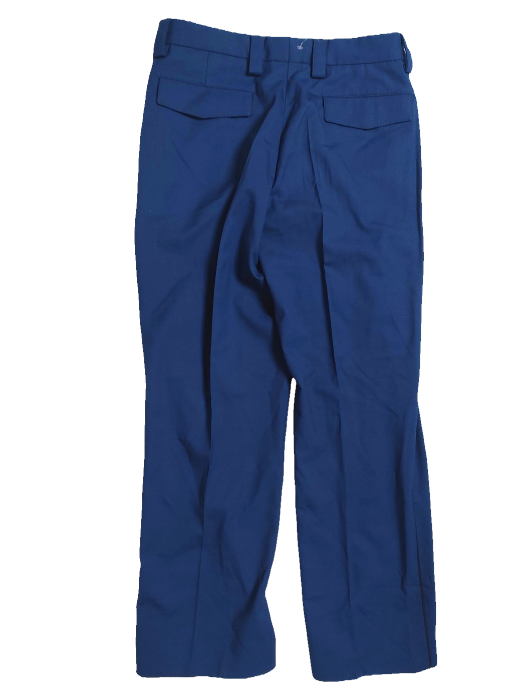 Vintage Dutch Air Force blue stripe uniform trousers pants military dress gaberdine weave