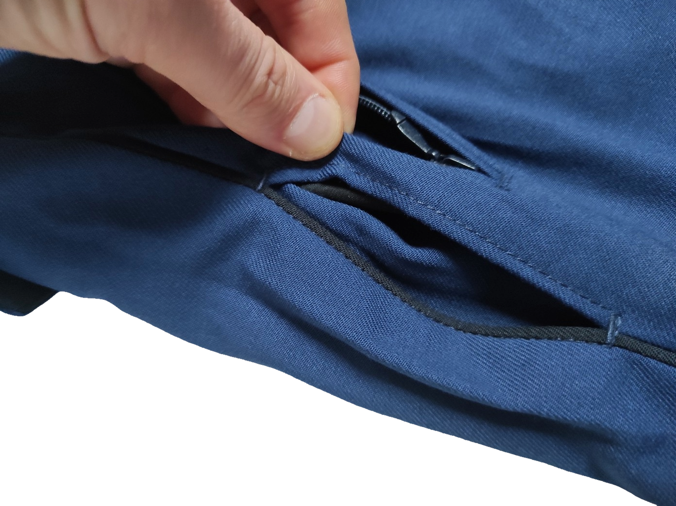 Vintage Dutch Air Force blue stripe uniform trousers pants military dress gaberdine weave