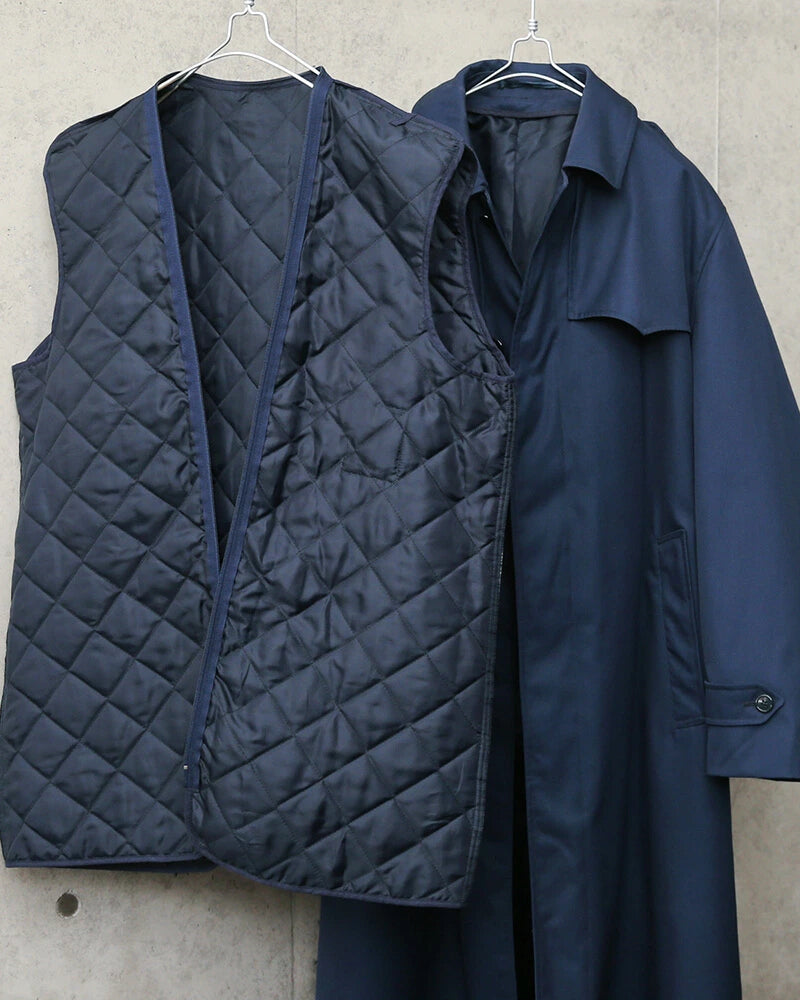 Vintage 1990s Dutch Air Force blue overcoat military army coat showerproof