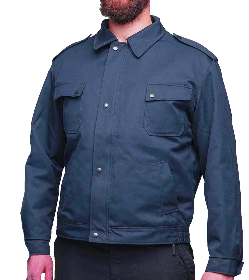 Vintage 1990s Dutch Air Force blue bomber jacket military army coat showerproof