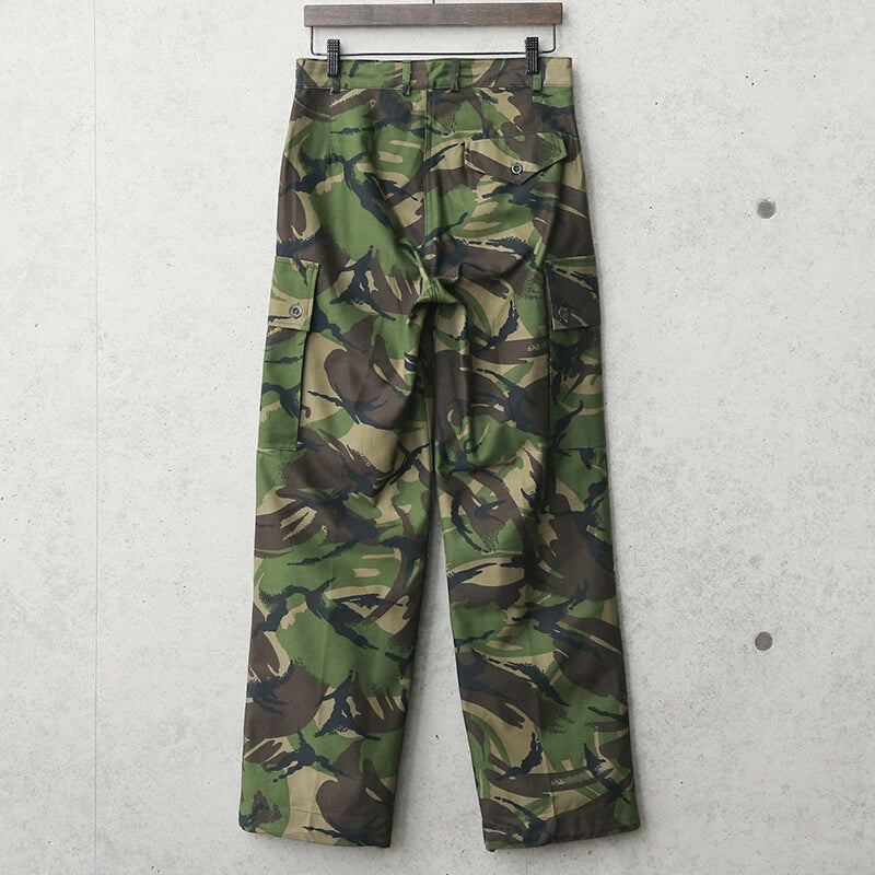 New Vintage Women's Dutch army camo trousers pants military camouflage cargo combat woodland DPM high waisted unissued