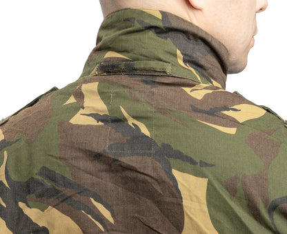 vintage Dutch Army parka shell Jacket military camouflage camo DPM 90s woodland