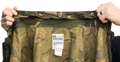 vintage Dutch Army parka shell Jacket military camouflage camo DPM 90s woodland