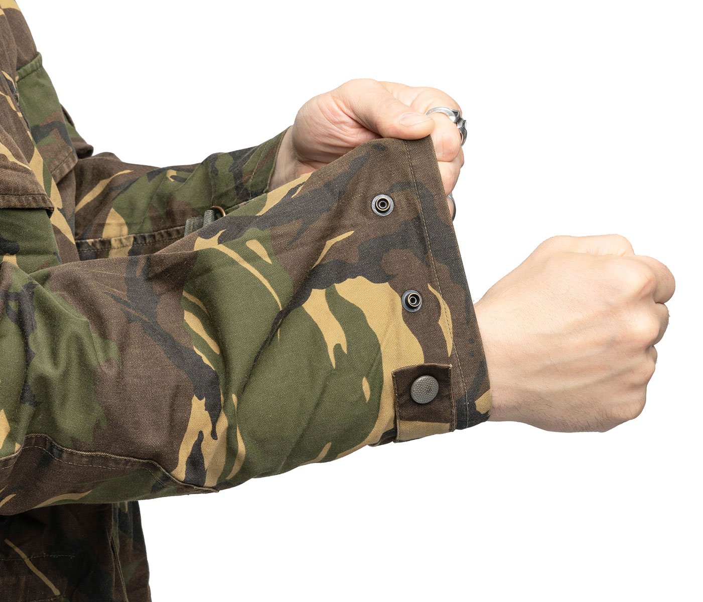 vintage Dutch Army parka shell Jacket military camouflage camo DPM 90s woodland