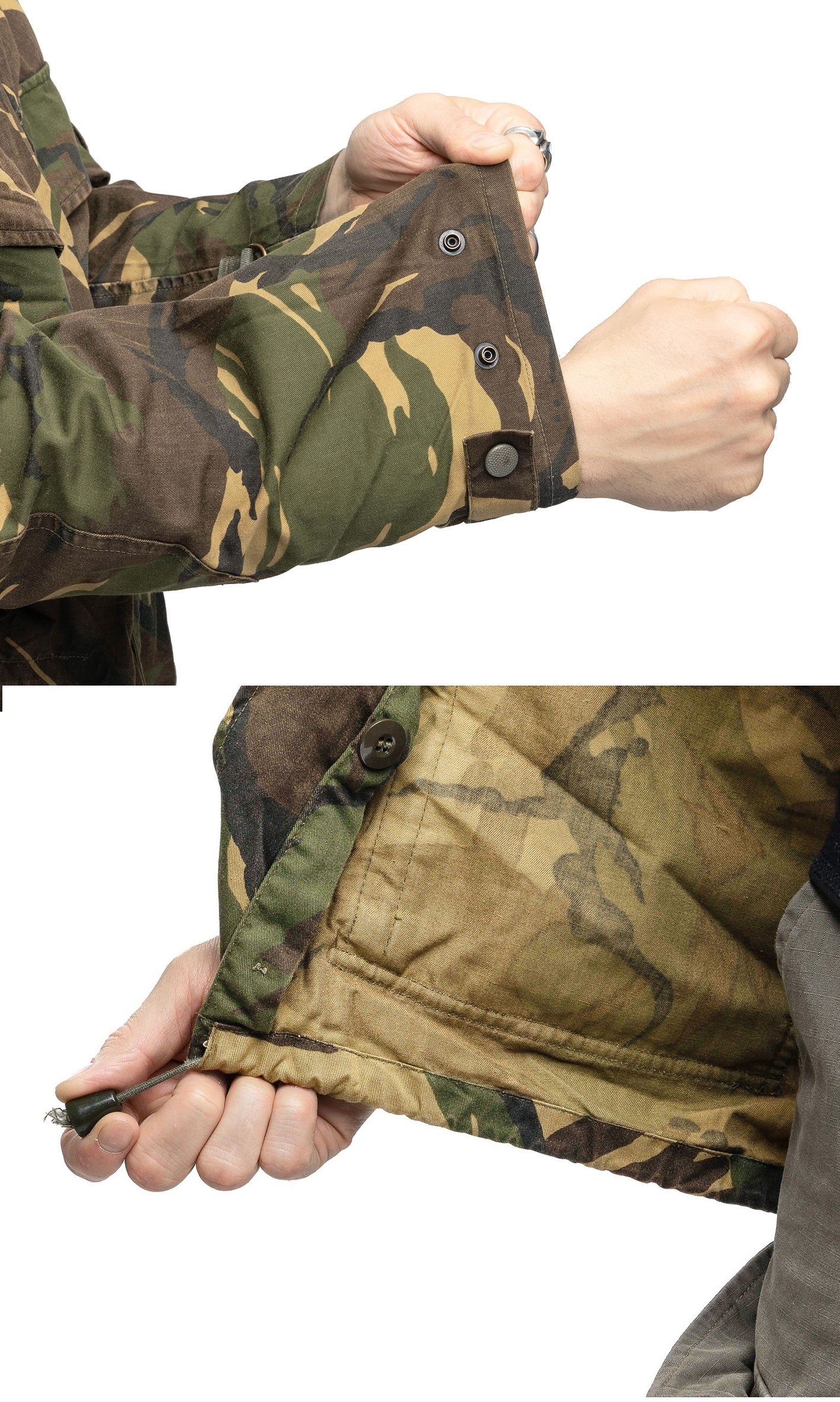 vintage Dutch Army parka shell Jacket military camouflage camo DPM 90s woodland