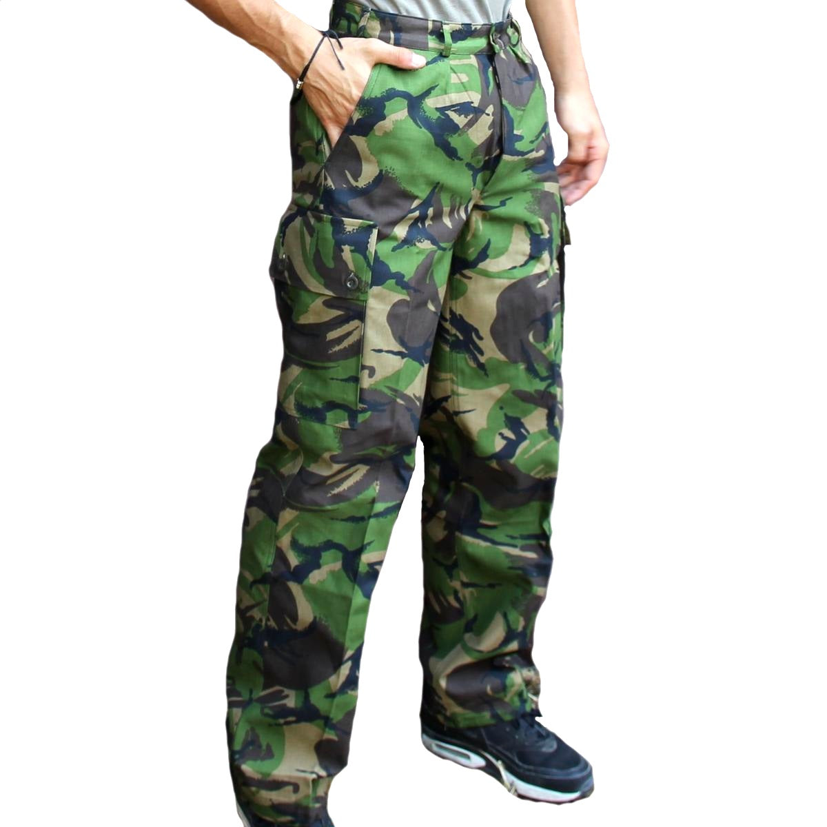 New Vintage Dutch army camo trousers pants military camouflage cargo combat woodland DPM unissued