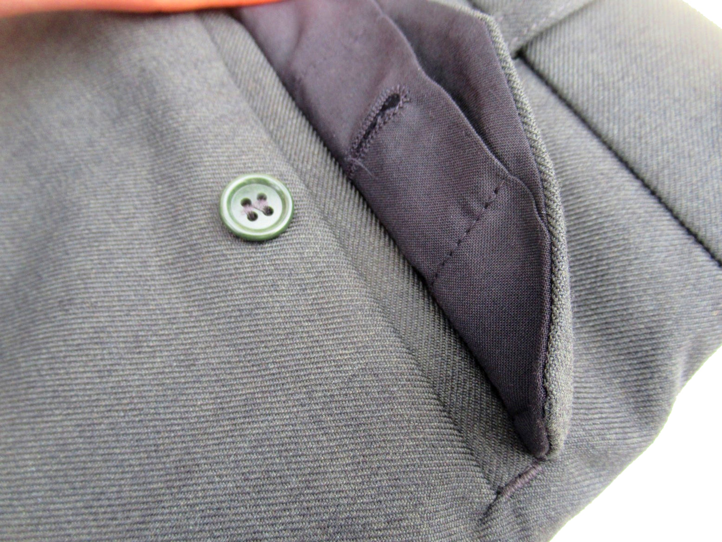 Vintage Dutch Army green striped uniform trousers pants dress parade military