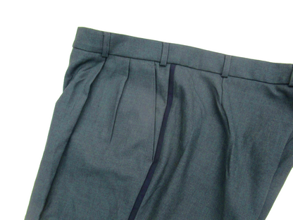 Vintage Dutch Army green striped uniform trousers pants dress parade military