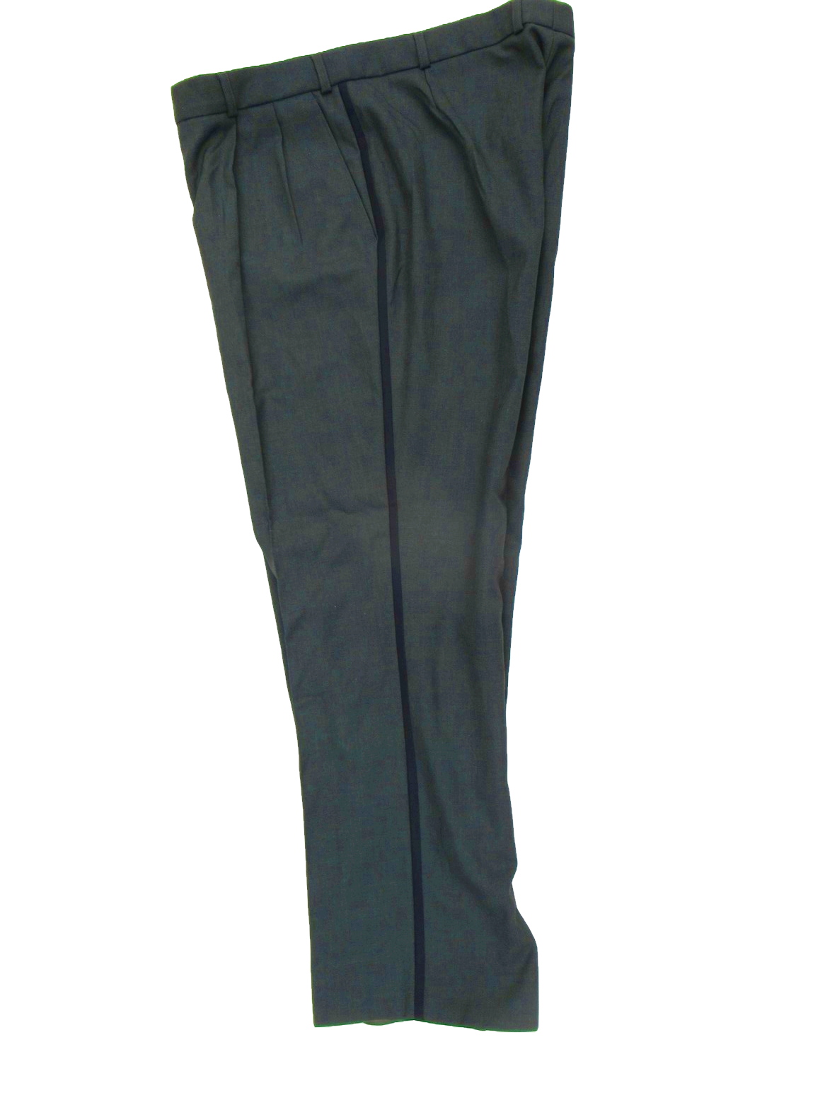 Vintage Dutch Army green striped uniform trousers pants dress parade military