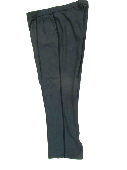 Vintage Dutch Army green striped uniform trousers pants dress parade military